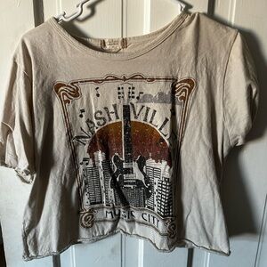Altar'd State Cream Nashville Graphic Tee